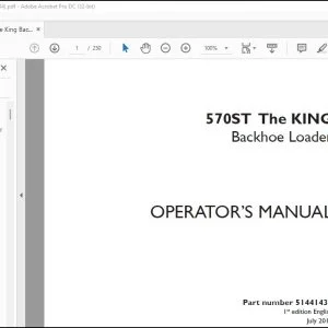 Case 570ST The KING Backhoe Loader Operator's Manual 51441434 - PDF DOWNLOAD