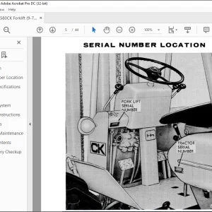 Case 580 CK Forklift Operators Manual 9-72622 - PDF DOWNLOAD