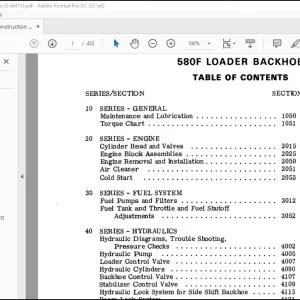 Case 580F Loader Backhoe Service Manual 9-66415 - PDF DOWNLOAD