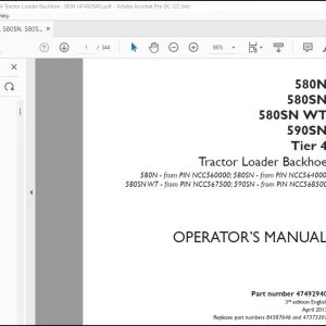 Case 580N 580SN 580SN WT 590SN Tier 4 Tractor Loader Backhoe Operators Manual 47492940 - PDF DOWNLOAD