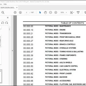 Case 580N 580SN 580SN WT Wide Track 590 Loader Backhoe Tier 3 Parts Catalog Manual - PDF DOWNLOAD