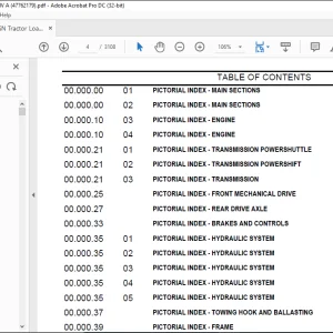 Case 580SN 590SN Backhoe Loader Tier 4A Parts Catalog Manual - PDF DOWNLOAD