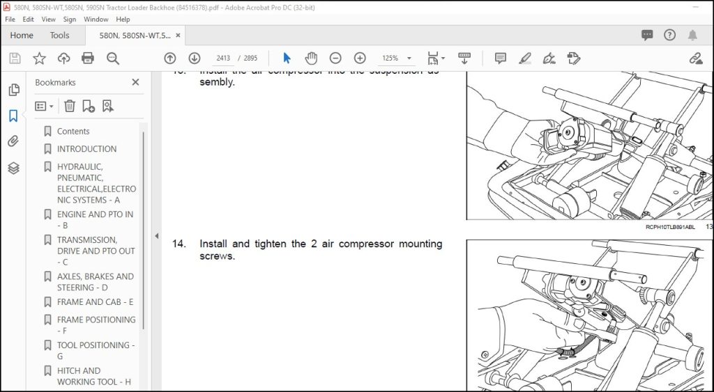 Case 580SN Backhoe Loader 4WD-Tier 4B-MY18 Parts Catalog Manual - PDF ...