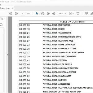 Case 580SN Loader Backhoe Tier 3 Parts Catalog Manual - PDF DOWNLOAD
