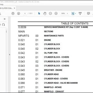 Case 580SR Tier 2 Super-R Backhoe Loader Parts Catalog Manual - PDF DOWNLOAD