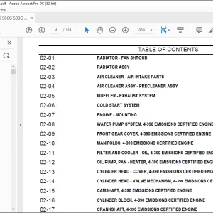 CASE 585G 586G 588G Forklift Spare Parts Catalog PDF