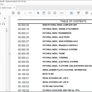 Case 586H 588H Forklift Tier 4A Parts Catalog Manual - PDF DOWNLOAD