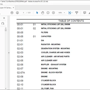 Case 590SM Series 3 Loader Backhoe Tier 3 Parts Catalog Manual - PDF DOWNLOAD