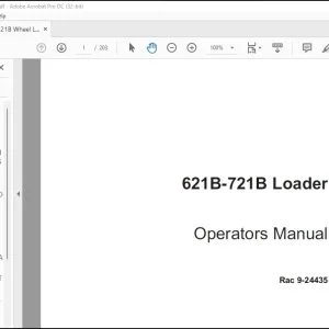 Case 621B-721B Loader Operators Manual 9-24435 - PDF DOWNLOAD
