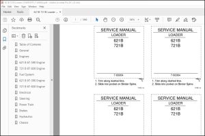 Case 621B 721B Loader Service Manual 7-60064 - PDF DOWNLOAD ...