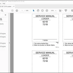 Case 621B 721B Loader Service Manual 7-60064 - PDF DOWNLOAD