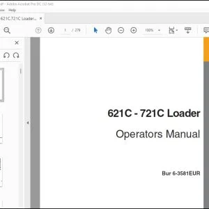 Case 621C - 721C Loader Operators Manual 6-3581EUR - PDF DOWNLOAD