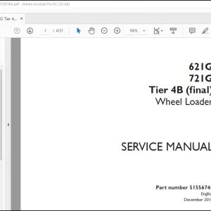 Case 621G 721G Tier 4B (final) Wheel Loader Service Manual 51556744 - PDF DOWNLOAD