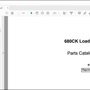 Case 680CK Loader Parts Catalog Manual B1165 - PDF DOWNLOAD