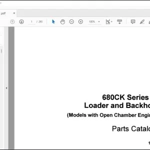 Case 680CK Series B Loader & Backhoe Parts Catalog Manual 1166 - PDF DOWNLOAD