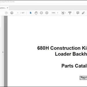 Case 680H Construction King Loader Backhoe Parts Catalog Manual 1404 - PDF DOWNLOAD