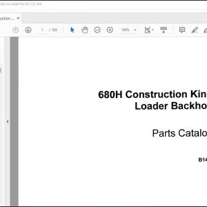 Case 680H Construction King Loader Backhoe Parts Catalog Manual B1404 - PDF DOWNLOAD