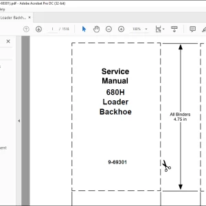 Case 680H Loader Backhoe Service Manual 9-69301 - PDF DOWNLOAD