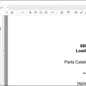 Case 680L Loader Parts Catalog Manual 8-4172 - PDF DOWNLOAD