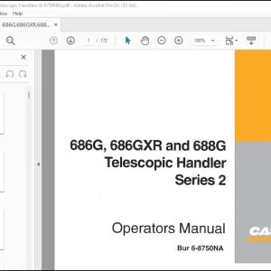 Case 686G 686GXR & 688G Telescopic Handler Series 2 Operators Manual 6-8750NA - PDF DOWNLOAD