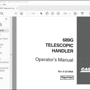 Case 689G Telescopic Handler Operator's Manual 6-3210 - PDF DOWNLOAD