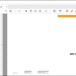 Case 689G Telescopic Handler Parts Catalog Manual 7-4371 - PDF DOWNLOAD