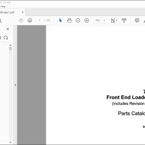 Case 70 Front End Loader Parts Catalog Manual D889 - PDF DOWNLOAD