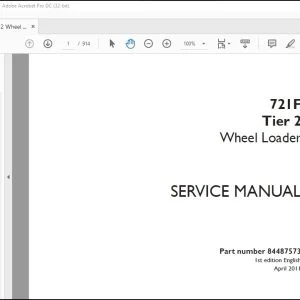 Case 721F Tier 2 Wheel Loader Service Manual 84487573 - PDF DOWNLOAD