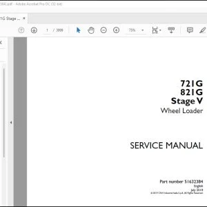 Case 721G 821G Stage V Wheel Loader Service Manual 51632384 - PDF DOWNLOAD