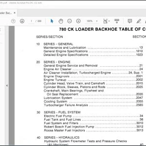 Case 780 CK Loader Backhoe Service Manual 9-71439 - PDF DOWNLOAD