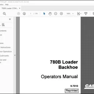 Case 780B Loader Backhoe Operators Manual 9-7010 - PDF DOWNLOAD