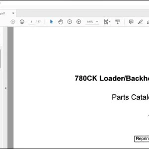 Case 780CK Loader Backhoe Parts Catalog Manual 1248 - PDF DOWNLOAD
