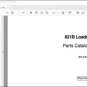Case 821B Loader Parts Catalog Manual 8-9392 - PDF DOWNLOAD