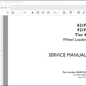 Case 821F 921F Tier 4 Wheel Loader Service Manual 84487565 - PDF DOWNLOAD