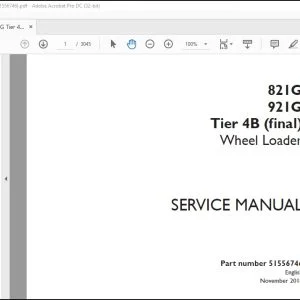 Case 821G 921G Tier 4B (final) Wheel Loader Service Manual 51556746 - PDF DOWNLOAD