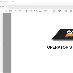 Case 865 VHP Grader Operator's Manual 71114103 - PDF DOWNLOAD