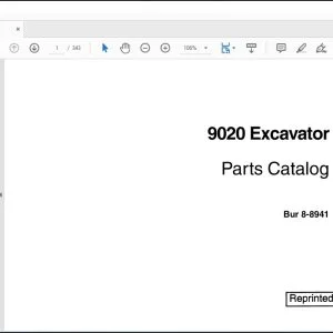 Case 9020 Excavator Parts Catalog Manual 8-8941 - PDF DOWNLOAD