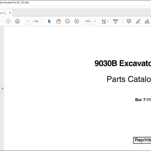 Case 9030B Excavator Parts Catalog Manual 7-1161 - PDF DOWNLOAD