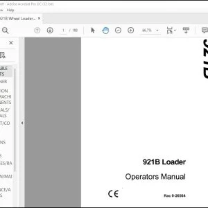 Case 921B Wheel Loader Operators Manual 9-26564 - PDF DOWNLOAD