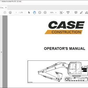 Case CX130C Tier 4 Crawler Excavator Operator's Manual - PDF DOWNLOAD