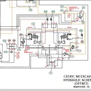 Case CX145C SR Excavator Hydraulic Schematic Manual 90420151EN - PDF DOWNLOAD
