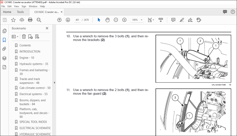 Case CX160C Crawler Excavator Service Manual 47795403 - PDF DOWNLOAD ...