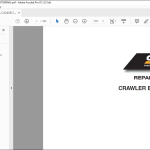 Case CX210B CX240B Crawler Excavator Repair Manual 87673890 - PDF DOWNLOAD
