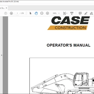 Case CX210C Crawler Excavator Operator's Manual 84551230 - PDF DOWNLOAD