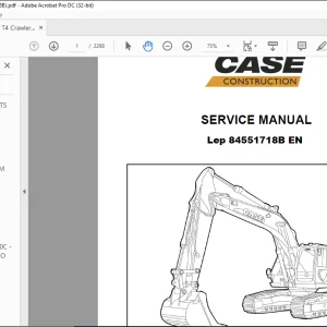 Case CX210C Tier 4 Crawler Excavator Service Manual 84551718B - PDF DOWNLOAD