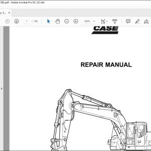 Case CX225SR Crawler Excavator Repair Manual 9-40691 - PDF DOWNLOAD