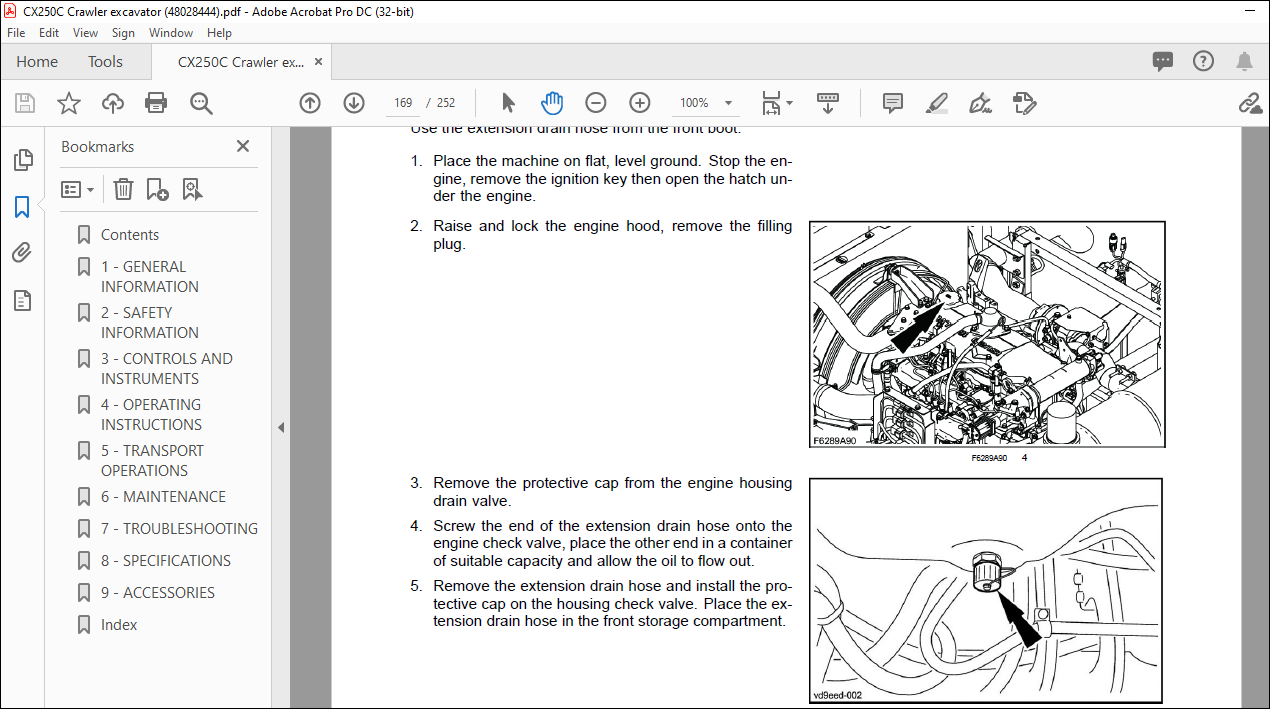 Case CX250C Crawler Excavator Operator's Manual 48028444 - PDF DOWNLOAD ...