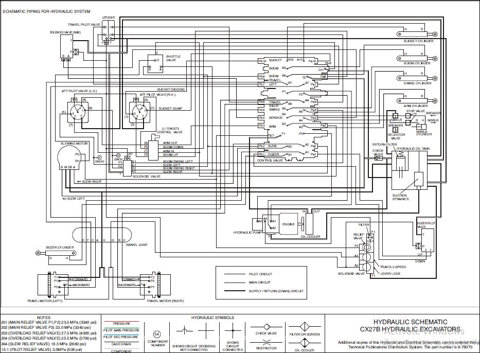 Case CX27B Hydraulic Excavators Electrical & Hydraulic Schematic Manual ...