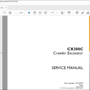 Case CX300C Crawler Excavator Service Manual 51572927 - PDF DOWNLOAD