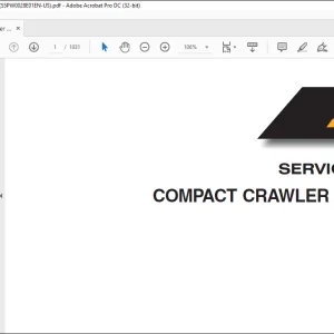 Case CX31B CX36B TIER 4 Compact Crawler Excavator Service Manual S5PW0028E01 - PDF DOWNLOAD